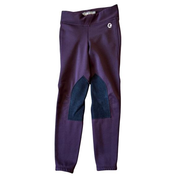 HORZE Active JR Pruple/Plum Riding pants, Girls size Medium; Equestrian; - Picture 1 of 8